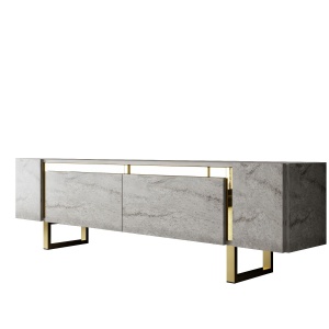 Comoda TV bej/aurie 180 cm Yildiz The Home Collection