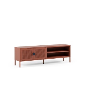 Comoda TV din metal maro teracota 160 cm Sayla Quiet Object