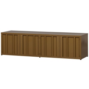 Comoda TV galben miere din metal 160 cm Level Woood