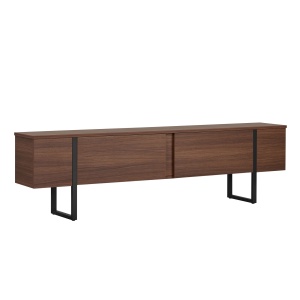 Comoda TV maro inchis/neagra 180 cm Onera Nordure