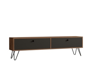 Comoda TV maro/neagra 160 cm Side The Home Collection
