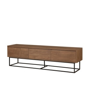 Comoda TV maro/neagra 180 cm Milo The Home Collection