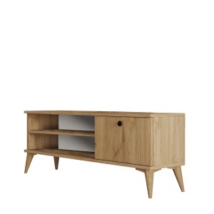 Comoda TV maro stejar 120 cm Retro The Home Collection