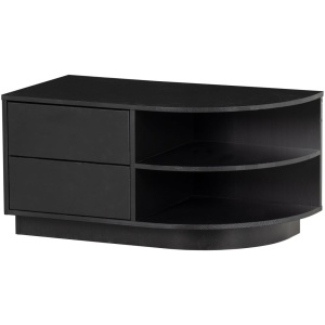 Comoda TV neagra din lemn 78 cm Finca Right Woood