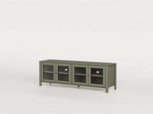 Comoda TV verde din lemn 150 cm Alessandra The Home Collection