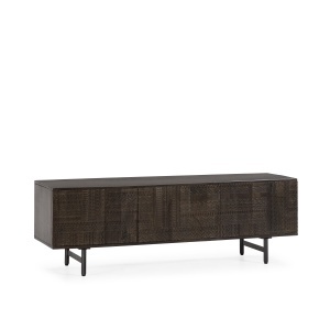 Comoda TV verde masliniu din lemn 145 cm Kalai The Home Collection
