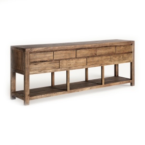 Consola maro din lemn 220 cm Norvik Vical Home