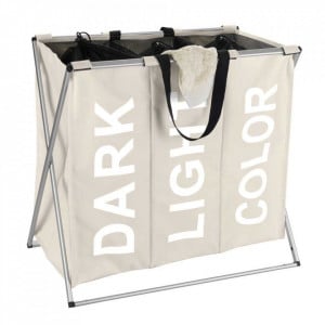 Cos de rufe bej din fibre sintetice 130 L Trio Wenko