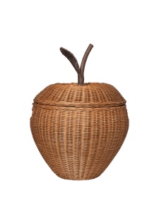 Cos depozitare maro din ratan Apple Ferm Living