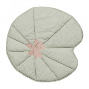 Covor de joaca verde/roz din bumbac 95 cm Water Lily Lorena Canals