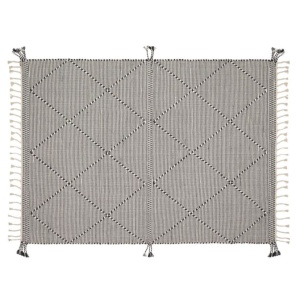 Covor din bumbac alb/negru 160x230 cm Nurit Kave Home