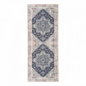 Covor din fibre sintetice albastre 80x200 cm Havana Chenille House Nordic