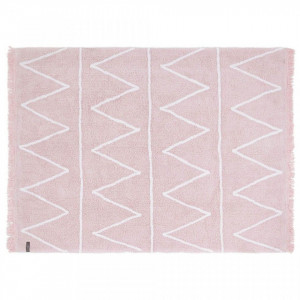 Covor dreptunghiular roz din bumbac 120x160 cm Hippy Pink Lorena Canals
