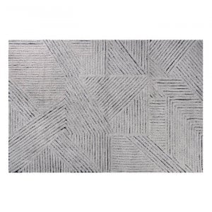 Covor gri argintiu/gri inchis din lana 170x240 cm Black Chia Lorena Canals