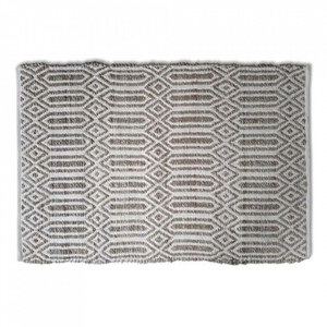 Covor maro/alb din iuta si bumbac 120x170 cm Tulear The Home Collection