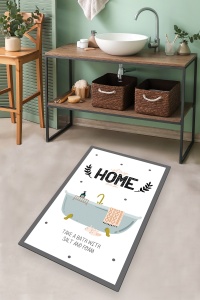 Covoras de baie multicolor din fibre sintetice 70x120 cm Bathtub The Home Collection