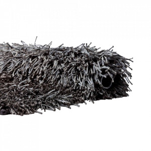 Covoras pentru baie gri inchis din fibre 80x160 cm Kemen Aquanova