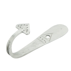 Cuier argintiu din metal Beth Madam Stoltz