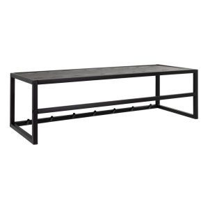Cuier cu raft negru din metal Seaford Actona Company