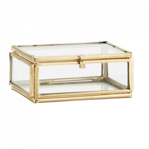 Cutie pentru bijuterii maro alama din metal Rindby Madam Stoltz