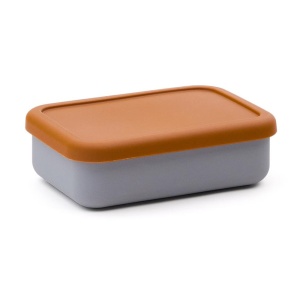 Cutie pentru pranz portocalie/albastra din fibre sintetice 12x18 cm Lili Kave Home