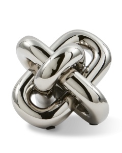 Decoratiune argintie din ceramica 19 cm Moving Chain Pols Potten