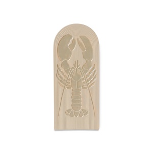 Decoratiune de perete crem din ceramica 23x50 cm Lobster HKliving