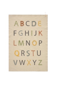 Decoratiune de perete din bumbac multicolor 70x100 cm ABC Lorena Canals