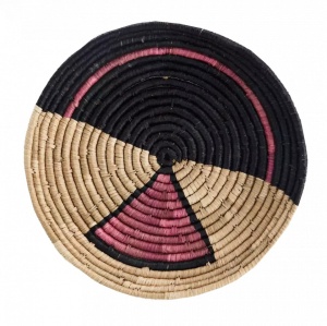 Decoratiune de perete din fibre naturale multicolore 50 cm Sunrise Madam Stoltz