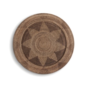 Decoratiune de perete maro din ratan 100 cm Dish Vical Home