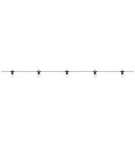 Decoratiune luminoasa pentru exterior neagra/transparenta din fibre sintetice Garden Lightchain Markslojd