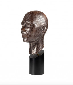 Decoratiune maro bronz/neagra din ceramica 41 cm Conca Versmissen