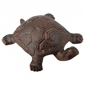 Decoratiune maro din metal 6 cm Turtle L Esschert Design