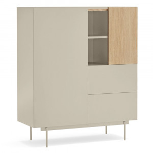 Dulap bej/maro din metal 120 cm Otto Teulat