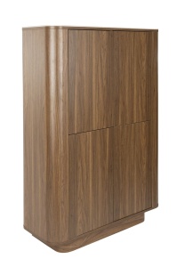 Dulap maro din lemn 140 cm Almira Walnut Quiet Object