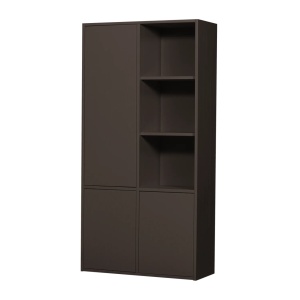Dulap maro din lemn 200 cm Merel Woood