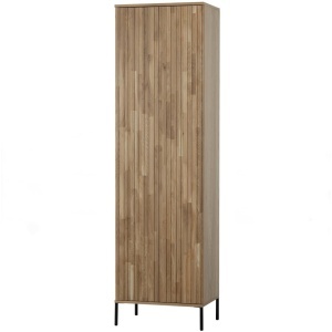 Dulap maro din lemn 210 cm Gravure Oak Woood
