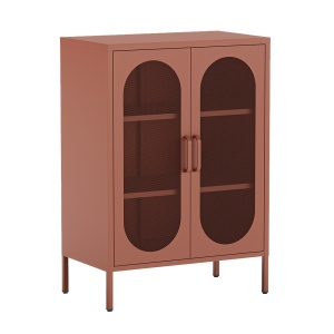 Dulap maro teracota din metal 100 cm Diora Quiet Object