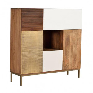 Dulap multicolor din lemn 130 cm Aurora Giner y Colomer