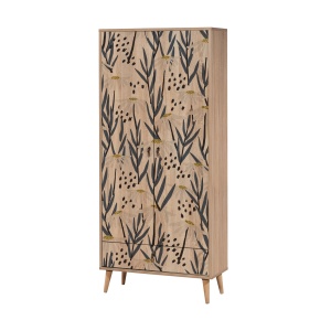 Dulap multicolor din lemn 190 cm City Daisy The Home Collection