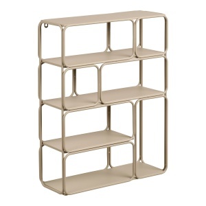 Etajera de perete bej din metal 48 cm Lanciano House Nordic