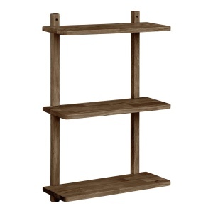 Etajera de perete din lemn maro inchis 75 cm Townsville House Nordic