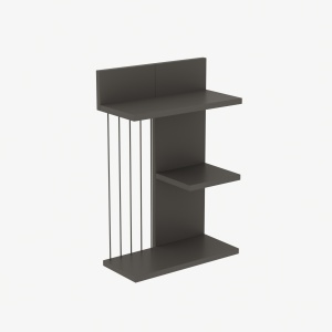 Etajera de perete gri antracit 60 cm Kinik The Home Collection