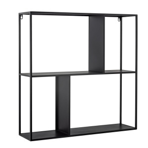 Etajera de perete neagra din metal 71 cm Mack Bloomingville
