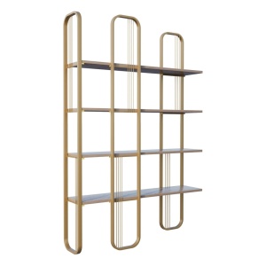 Etajera maro/aurie 180 cm Dubai The Home Collection