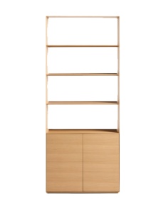 Etajera maro deschis 209 cm Visala Oak Kave Home