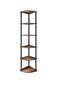 Etajera maro/neagra 173 cm Bookcase 6 Corner The Home Collection