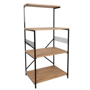 Etajera maro/neagra din metal 124 cm Anemon The Home Collection