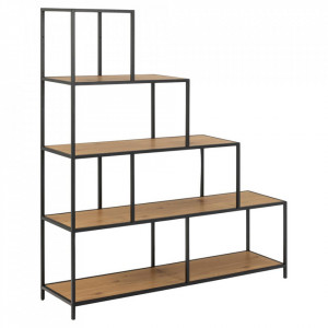 Etajera maro/neagra din metal 150 cm Seaford Button Quiet Object