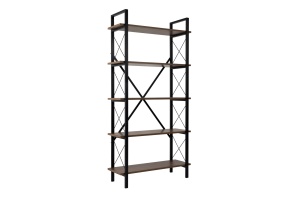 Etajera maro/neagra din metal 180 cm Elysian Nordure